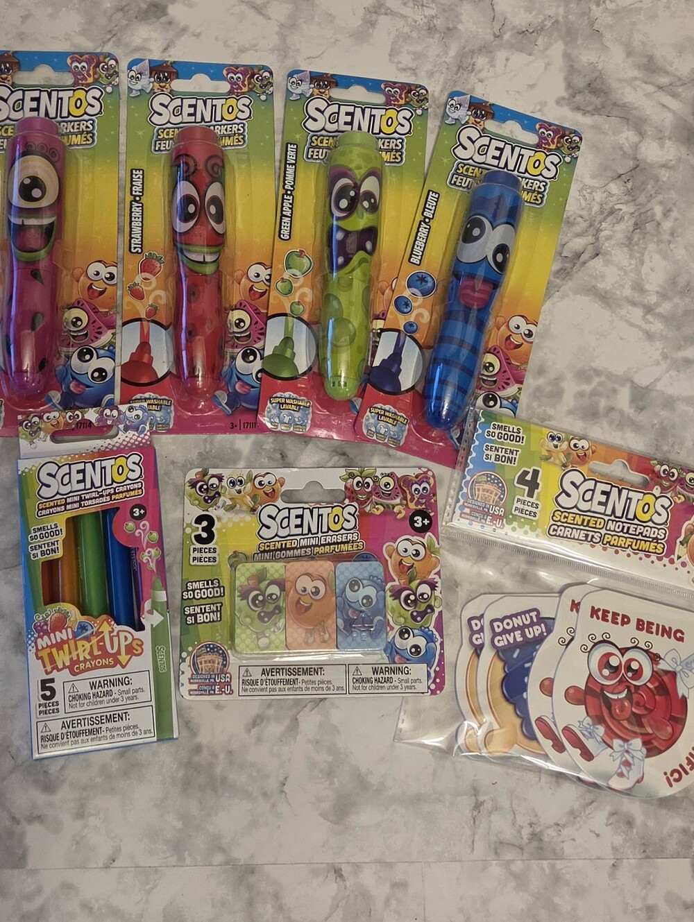 Scented Marker, Pens and Accessories 7 Piece Bundle - Multicolor